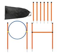Dog Agility Equipment - Agility Game with Tunnel | Interactive Pet Workout Tools, Canine Training Obstacle Set, Dog Park Equipment for Outdoor Garden Park Beach Playground Field Competition Recreation