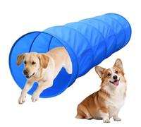 Dog Agility Equipment, Game with Tunnel, 70.87x21.65x21.65 Inches Training Set Portable Frame, Nylon Exercise Kit with Quick Assembly, Home Accessories for Outdoor Garden Park Playground Competition