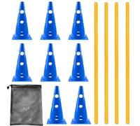 Dog Agility Training Set, Hurdle Cones Course, Exercise Fixture with Portable Build, Pet Accessory with Compact Utility, 9x5.11inch Agility Course, Outdoor Organizer for Puppy Small Medium Large Breed