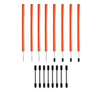 Dog Agility Weave Poles | 8 Pieces Portable Lightweight Training Tool