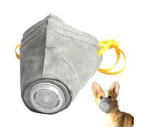 Dog Air Filter Muzzle, Adjustable Respirator Face Cover 3X, 11.81 pulgadas Effective Dust & Pollution Protection, Pet Airflow Protector for Small, Medium, Large Breeds, and Safety