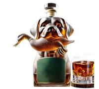 Dog Alcohol Decanter - Airtight Whiskey Bottle, Novelty Statue Liquor Holder, Stylish Home Bar Table Centerpiece, Decorative Drink Container | For Wine Spirits Tequila Bourbon Party Office Decor