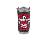 Dog Amazing Thing I Love My Saluki Puppy Dogs Lovers Vaso térmico de acero inoxidable de doble pared