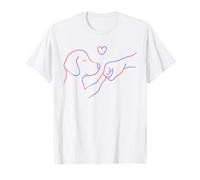 Dog And Human Fist Bump Tie Dye Paw Dad Mom Funny Dog Lovers Camiseta