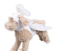Dog Angel Wings | Juego de Disfraces para Perros de Halloween, alas de Cuento de para Perros, Perros alas, Juego de Disfraces de Halloween, cómodo para Perros pequeños de compañía medianos