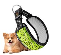 Dog Animal Collar Reflective, Heavy Duty Padded Collar for Pet Puppy, Reflective Strip Design, Adjustable Necklace, Indoor Outdoor Use, Walking, Running, 0.98x14.76 Inches