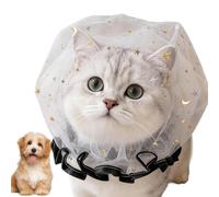 Dog Anti-Food Netting and Pet Headgear - Anti-Eating Head Cover For Dogs and Cats | Aņti-Scratch Mesh Collar | Prevent Accidental Ingestion - Lightweight Breathable