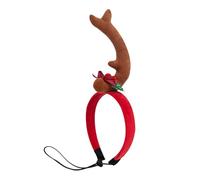Dog Antler Headband for Christmas | Christmas Dog Antler Headband | Adjustable Cartoon Deer Horn Headband | Cute Holiday Costume Accessory for Pets, Puppies, Festive Pet Headgear