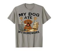 Dog Ate My Homework Funny Golden Retriever Lover Boys Girls Camiseta