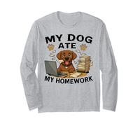 Dog Ate My Homework Funny Golden Retriever Lover Boys Girls Manga Larga
