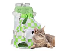 Dog Backpack Carrier - Front Pet Sling | Breathable Legs Out, Ajustable | Diseño de poliéster ligero, bolsillo de tratamiento incorporado, cómodo de llevar manos libres, Fit Small Dogs & Cats
