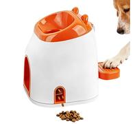 Dog Ball Thrower - Interactive Fetch Machine with Treat Dispenser, Automatic Tennis Ball Launcher for Dogs | Pet Exercise and Enrichment Toy with Treat Reward | Indoor Playroom, Apartment, Home