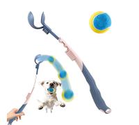 Dog Ball Thrower | Retractable Puppy Training Supplies | Tennis Ball Hands Free Pick Up and Throw Play | For Enrichment Boredom Outdoor Playing Walking Large Small Medium Breeds Aggressive Chewers