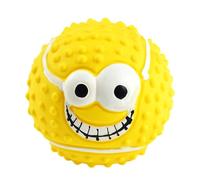 Dog Ball Toys - Squeaky Latex Face Balls, Funny Bouncy Chewing Toy