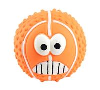 Dog Ball Toys - Squeaky Latex Face Balls, Squeaky Dog Balls | Bite Resistant Smile Face Squeaky Dog Balls for Puppies, Dogs, Small Cats and Kittens