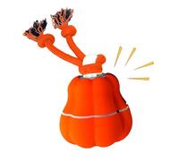 Dog Balls, Automatic Rolling Ball, Moving Interactive Toys with Sound and Light for Puppy Chewers, ABS, Cotton Rope Material, Small and Medium Dogs, Boredom Relieving Playtime Engagement, 8x8cm