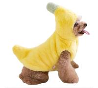 Dog Banana Winter Coat, Cute Extra-Warm/Soft Jackets Windproof Cold Weather Apparel for Small Breed Puppies Under 35 lbs (Large)