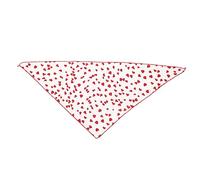 Dog Bandana for Small Dogs | Cute Cotton Triangular Scarf for Pets/Puppies/Cats | Machine Washable Bib with Stitched Edges | Helps Manage Drool & Unpleasant Scents (l)