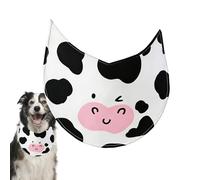 Dog Bandana Scarf, Adjustable Waterproof Pet Handkerchief, Sturdy Puppy Bandana with Cow Pattern, Soft Fabric Pet Neck Scarf, Dog Bandanas with Cute Farm Design, Pets Costume Accessory for Parties