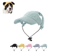 Dog Baseball Cap with Ear Holes, Adjustable Breathable Lightweight Small Medium Large Dogs (Green,M)