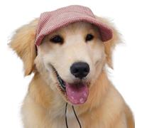 Dog Baseball Hat, Pet Sun Visor, 9.84-13.78in Adjustable Breathable Cap, Ear Hole Comfort, Stylish Lightweight Gear for Hiking, Outdoor Walks, Climbing, Summer Outings