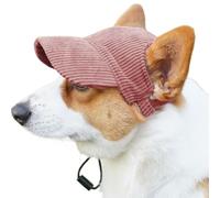 Dog Baseball Hat, Pet Sun Visor, 9,84 x 13,78 in Adjustable Outdoor Hat, Ear Holes Design, Transpirable and Lightweight for Walking, Hiking, Beach Outings, Climbing