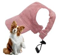 Dog Baseball Hat, Pet Sun Visor, 9,84 x 13,78 in Adjustable Outdoor Hat, Ear Holes Design, Transpirable and Lightweight for Walking, Hiking, Beach Outings, Climbing