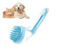 Dog Bath Brush, Cat Bathing Brush, 7.09x2.76x2.95 Inches Gentle Silicone Scrubber with Built-in Soap Dispenser, Soft Massage Shampoo Scrub for Cats Kittens Puppies, Grooming Home, Pool, Travel Use