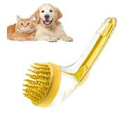 Dog Bath Brush, Cat Bathing Brush, Gentle Massage Cleansing Scrubber with Built-in Soap Dispenser for Puppies Kittens Travel Home Grooming Beach Swimming Pool Pet Care, 18x7x7.5cm