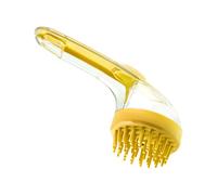 Dog Bath Brush, Cat Bathing Scrubber, 7,09 x 2,76 in Authentic Gentle Massage Cleaner, Compact Built-in Soap Dispenser, Soft Bristle Design for Home, Beach, Grooming, Travel Use