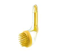 Dog Bath Brush, Cat Bathing Scrubber, Gentle Silicone Bristles, Built In Soap Dispenser, Pet Grooming Tool for Home, Travel, Beach, Swimming Pool, Cats, Puppies, 7.09x2.76x2.95 inches