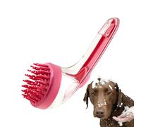 Dog Bath Brush, Cat Gentle Massage Scrubber, Built-In Soap Dispenser Cleaning Tool, Ideal for Kittens, Puppies, Groomers, Home Use, Swimming Pool, Beach Travel, Pet Bath Time, 7.09x2.76x2.95 Inches