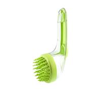 Dog Bath Brush, Cat Massage Scrubber with Built-In Soap Dispenser, Gentle Pet Grooming Tool, Refillable for Travel, Home, Beach, Swimming Pool, Groomers, 7.09x2.76x2.95 inches