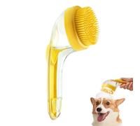 Dog Bath Brush, Dog Shampoo Brush, Long Handle for Shower Daily Cleaning, Pet Bath Massage with Soap Dispenser (A2)