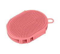 Dog Bath Brush, Gentle Massage Scrubber, 16x11.7cm Comb with Flexible Bristles, Silicone Material, Grooming Tool with Ergonomic Design, Puppy Cleaner for Bathroom and Salon