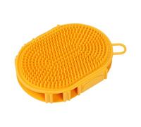 Dog Bath Brush, Gentle Massage Scrubber, 16x11.7cm Comb with Flexible Bristles, Silicone Material, Grooming Tool with Ergonomic Design, Puppy Cleaner for Bathroom and Salon