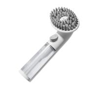 Dog Bath Brush, Grooming Scrubber Tool, Silicone Massage Comb, Long-Handle Design, Soothing Bristles, Perfect for Pet Bath Time and Hair Care, 9x7.6x19.5cm