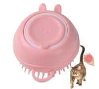 Dog Bath Brush, Pet Bath Brush, Compact Silicone Cleaner, Soft Massaging Bristles, Excellent Design, Portable & Reusable, Home Grooming, 3.31x2.36 Inches
