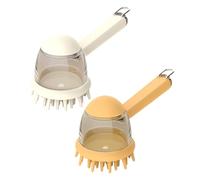 Dog Bath Brush, Pet Grooming Tool, Puppy Bathing Scrubber, Non-Slip Grip, Ergonomic Handle Design, Home Grooming for Small Medium Large Dogs, 7.32x2.95x3.39