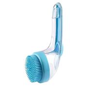 Dog Bath Brush, Pet Massage Tool, Silicone Scrubbing Cleaner, Bristle Grooming Accessory with Ergonomic Handle, Ideal for Indoor Outdoor Bathing Spa for Cats Kittens Horses