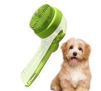 Dog Bath Brush, Pet Washing Brush, Gentle Puppy Comb, Slicker Scrubber Detangler for Kitten, Horse, Hygiene Cleaning, Dandruff Flea Matting, 7.48x3.35x1.18 inches, Green, Yellow
