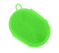 Dog Bath Brush - Puppy Cleaning Massage Tool, Pet Shower Scrubbing Comb, Deep Lathering Device, Professional Grooming Massager, Veterinary Grade Hygiene Gear, Silicone Blue Piece Bathroom Salon