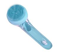 Dog Bath Brush, Shampoo Scrubber with Handle, Pet Grooming, Massage Comb, Soft Bristle Shower Brush for Short, Long Hair Dogs and Puppies, 3.35x3.35x7.48 Inches