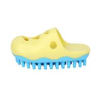 Dog Bath Brush, Slipper-Shaped Pet Washing Brush, Ergonomic Grooming & Massage Tool with Soft Bristles, Constructed with Sturdy and Safe High-Quality Tprs Material