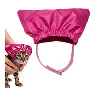 Dog Bath Cap, Adjustable Pet Shower Hat, Waterproof Reusable Cat Grooming Cover Design, Splash Guard Ear Protection Tool, 8.66x3.93 Inches Sturdy Pet Bathing Accessory, Home Grooming Care Supply