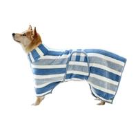 Dog Bath Robe - Absorbent Hooded Pet Bathrobe Towel, 8.4x6 Inches Quick Dry Dog Towel Wrap for Puppy Bath, Post Swim Drying Coat for Small Medium Large Dogs Bathing, Beach, Pool, Shower, Grooming