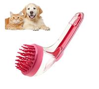Dog Bath Scrubber - Cat Brush for Gentle Puppy Cleaning | Soap Dispenser with Easy Grip, Soft Bristles, Compact Design for Home Pets Beach Travel Swimming Pool Groomers Cats Washing Care