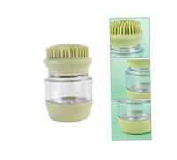 Dog Bath Scrubber Silicone Massage Brush Head DualTooth Modes Grooming And Cleaning Easy Grip Green Cats And Dogs