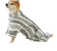 Dog Bath Towel - Dog Bathrobe Towels, Striped Absorbent Microfiber Blanket, Puppy Wrap | For Beach Bathroom Puppy Home Salon Car Rides Shower After-Swim