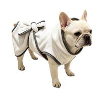 Dog Bath Towel - Robe Soft Wrap Pet Tie Absorbent Bathrobe